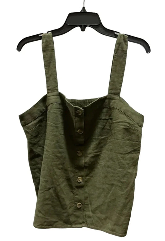 Top Sleeveless By J. Crew In Green, Size: L