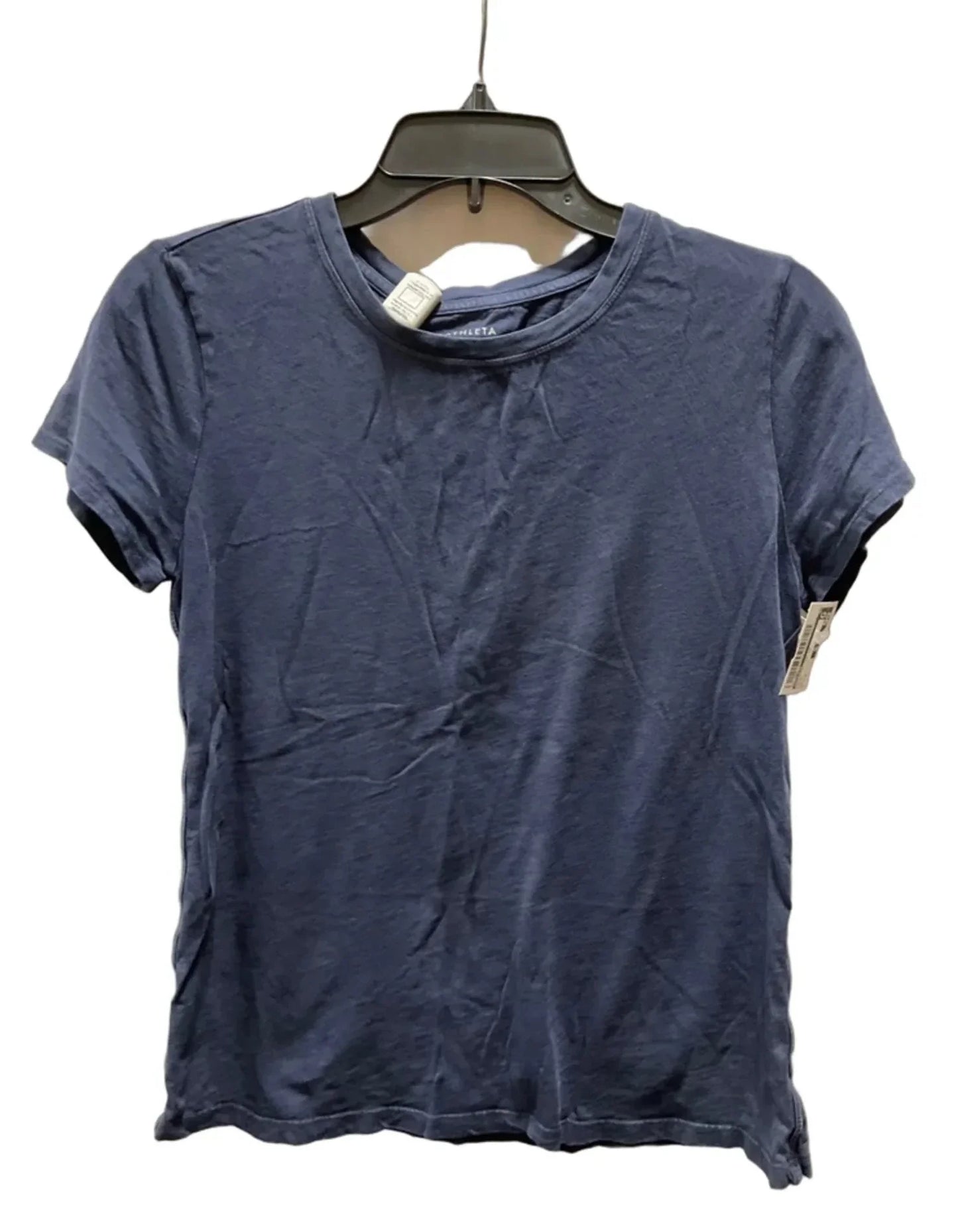 Athletic Top Short Sleeve By Athleta In Blue, Size: M