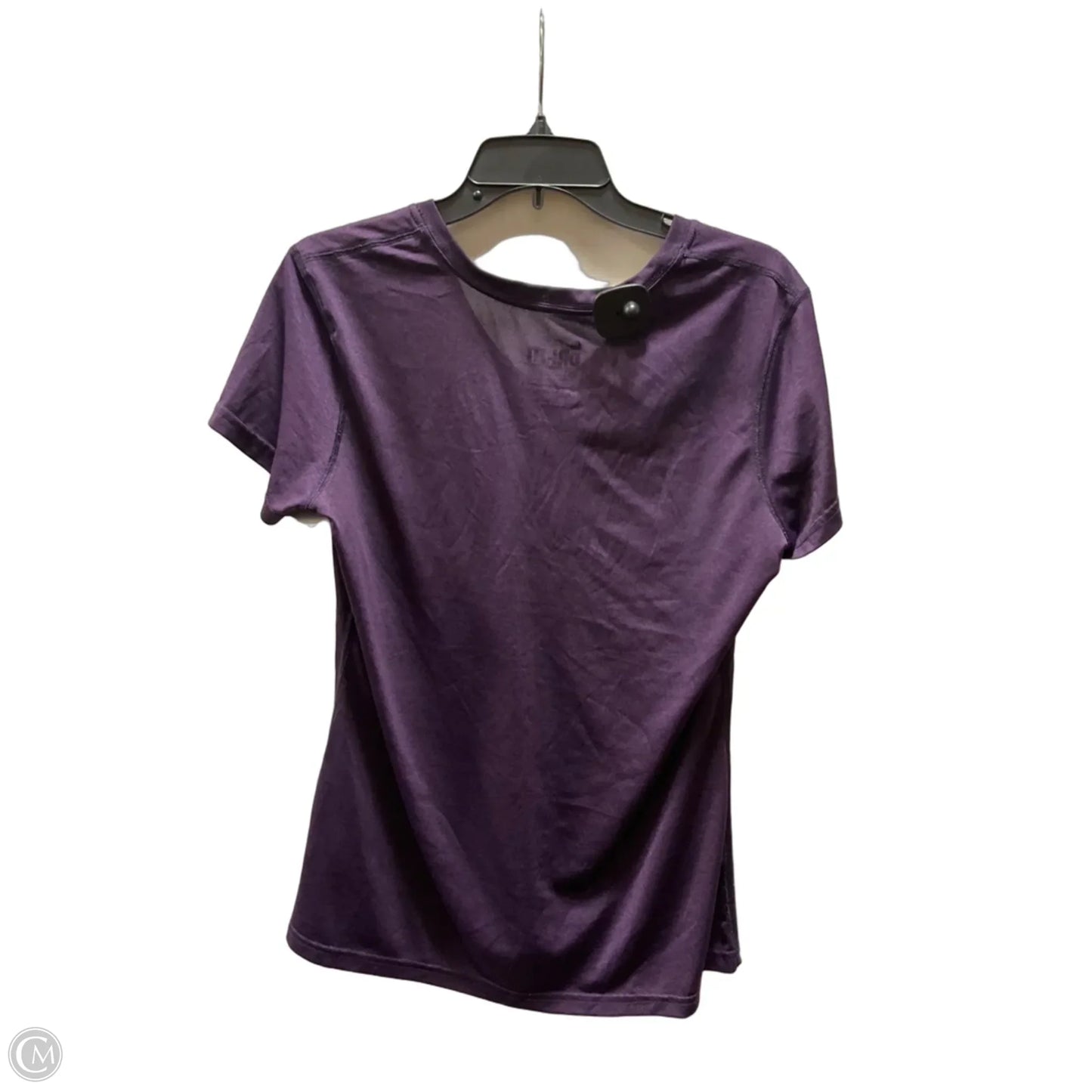 Athletic Top Short Sleeve By Nike In Purple, Size: L