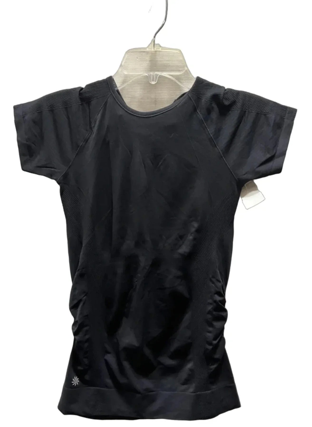 Athletic Top Short Sleeve By Athleta In Black, Size: S