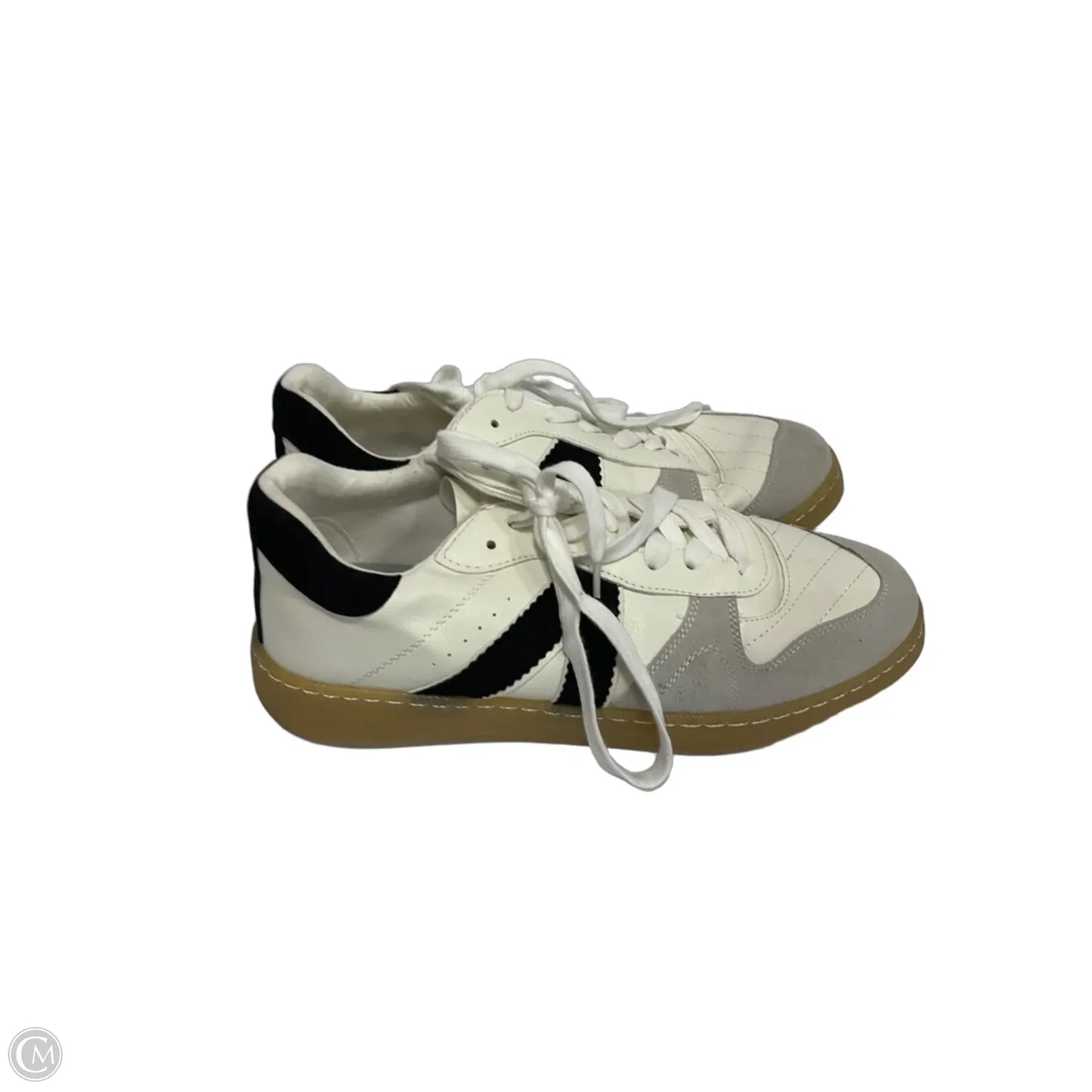 Shoes Athletic By Mia In Black & Cream, Size: 9