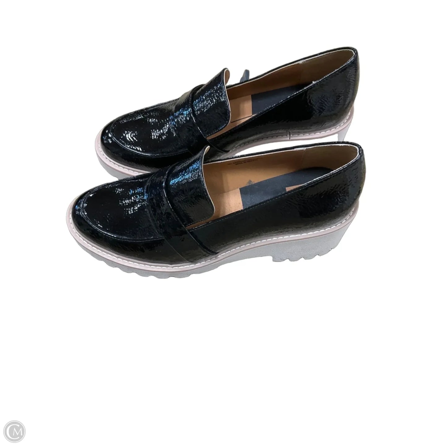 Shoes Heels Wedge By Dolce Vita In Black & Cream, Size: 9.5