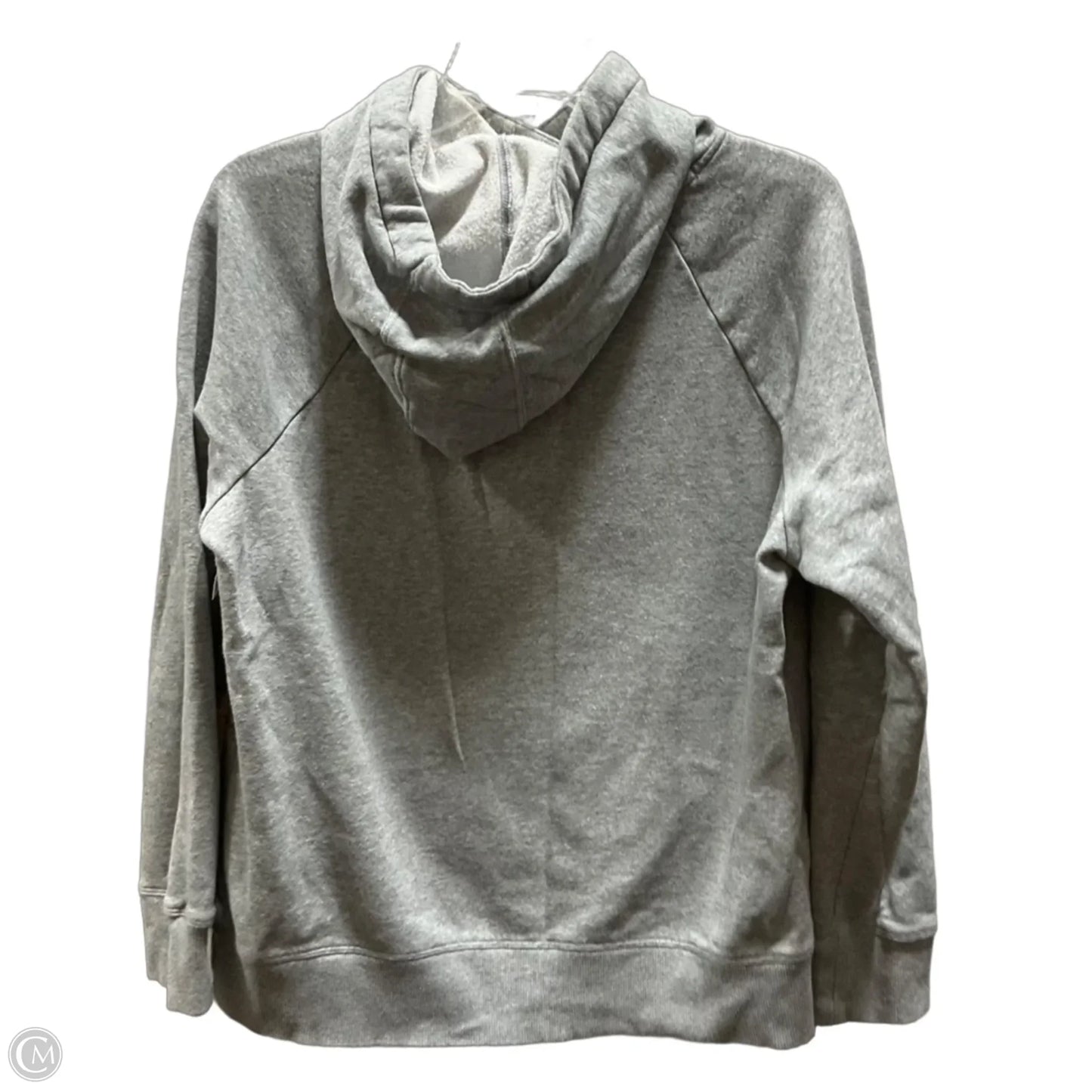 Athletic Sweatshirt Hoodie By Under Armour In Grey, Size: M
