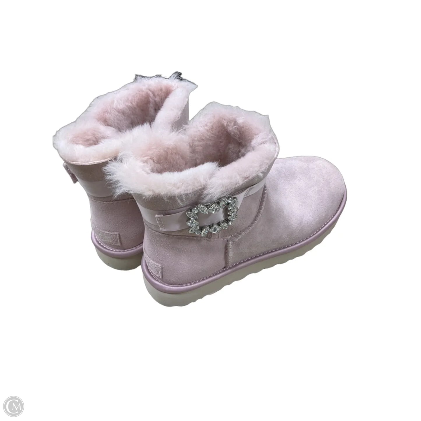 Boots Ankle Flats By Ugg In Pink, Size: 8