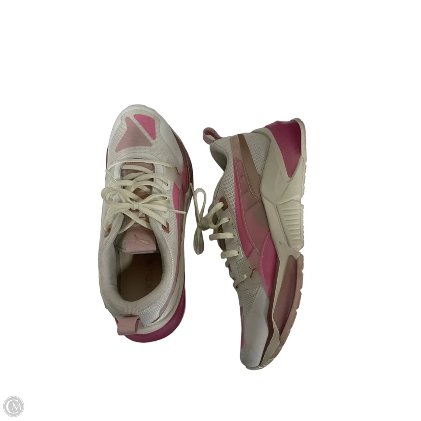 Shoes Athletic By Puma In Pink & White, Size: 9