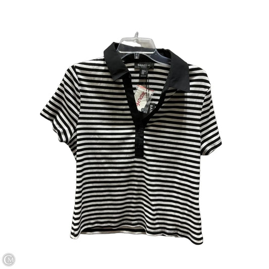 Top Short Sleeve By Bailey 44 In Striped Pattern, Size: Xl