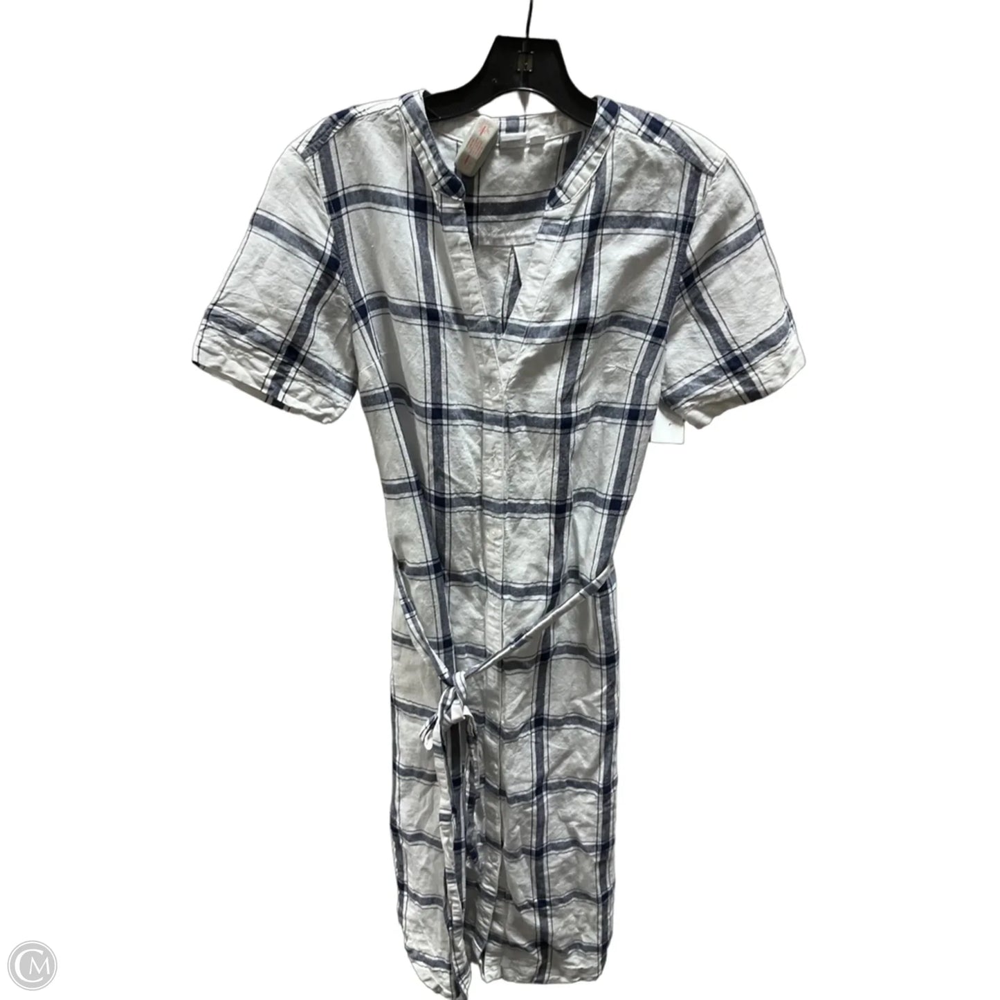 Dress Casual Midi By Gap In Blue & White, Size: 4