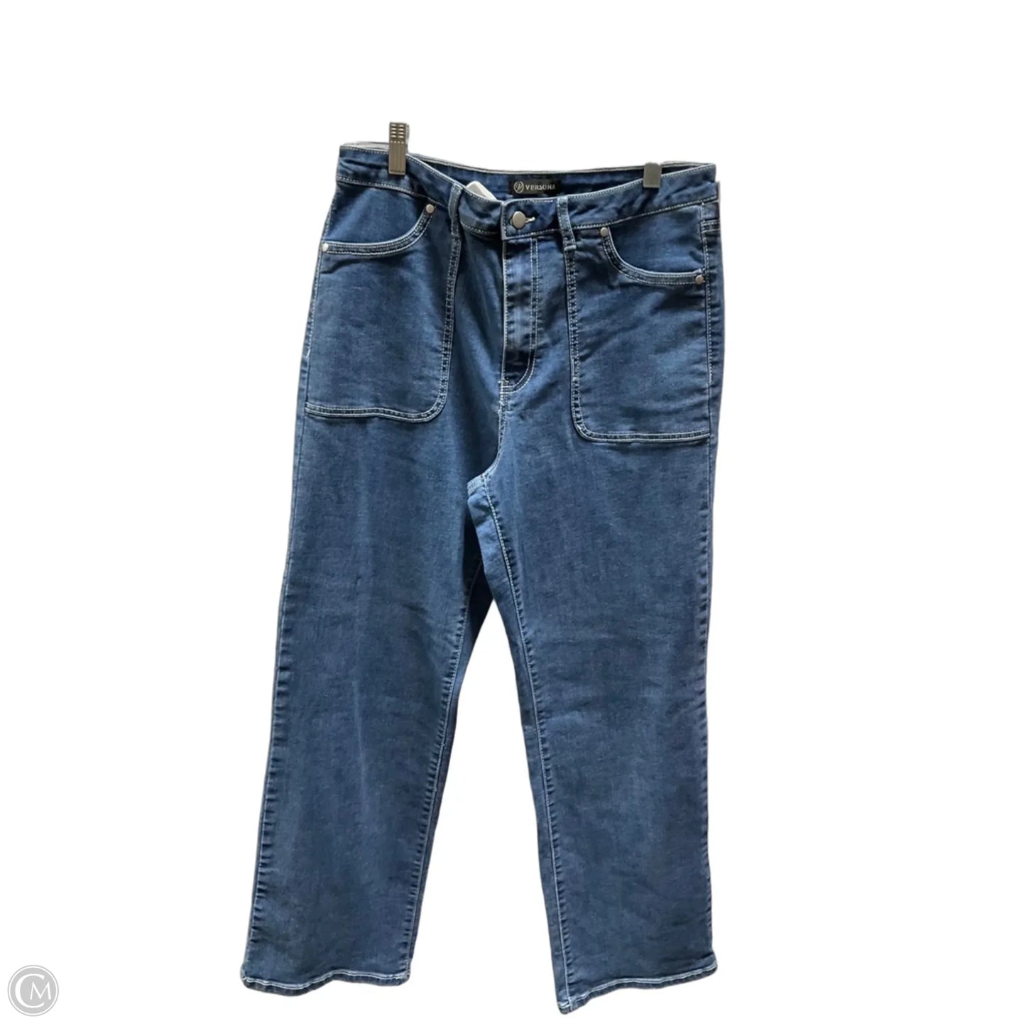 Jeans Boot Cut By Versona In Blue, Size: 12