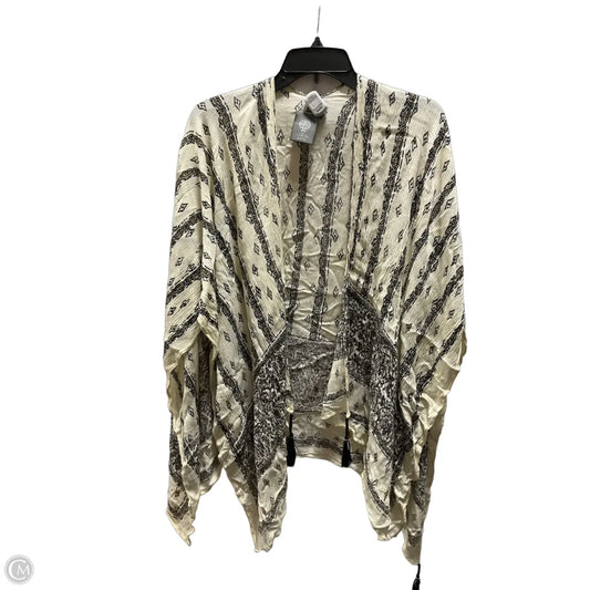 Cardigan By Vince Camuto In Black & Cream, Size: Osfm