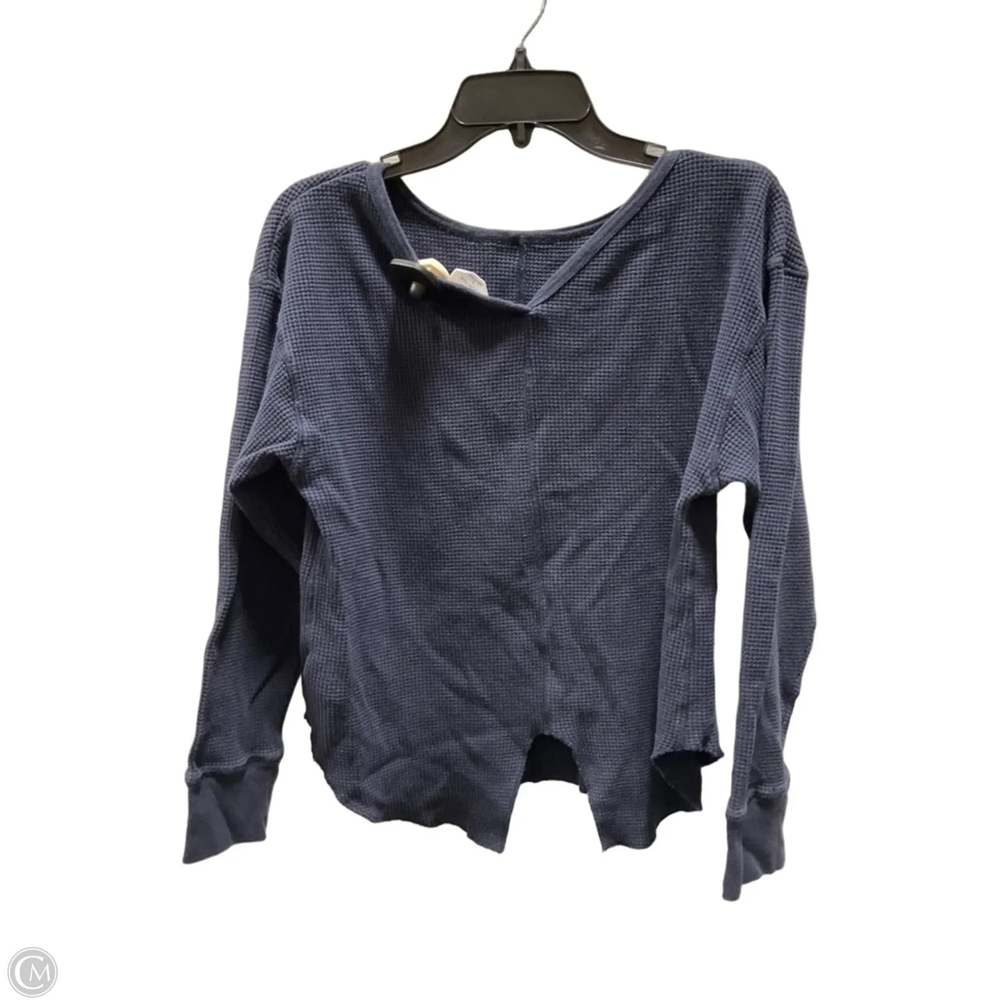 Top Long Sleeve By Sage In Blue, Size: L