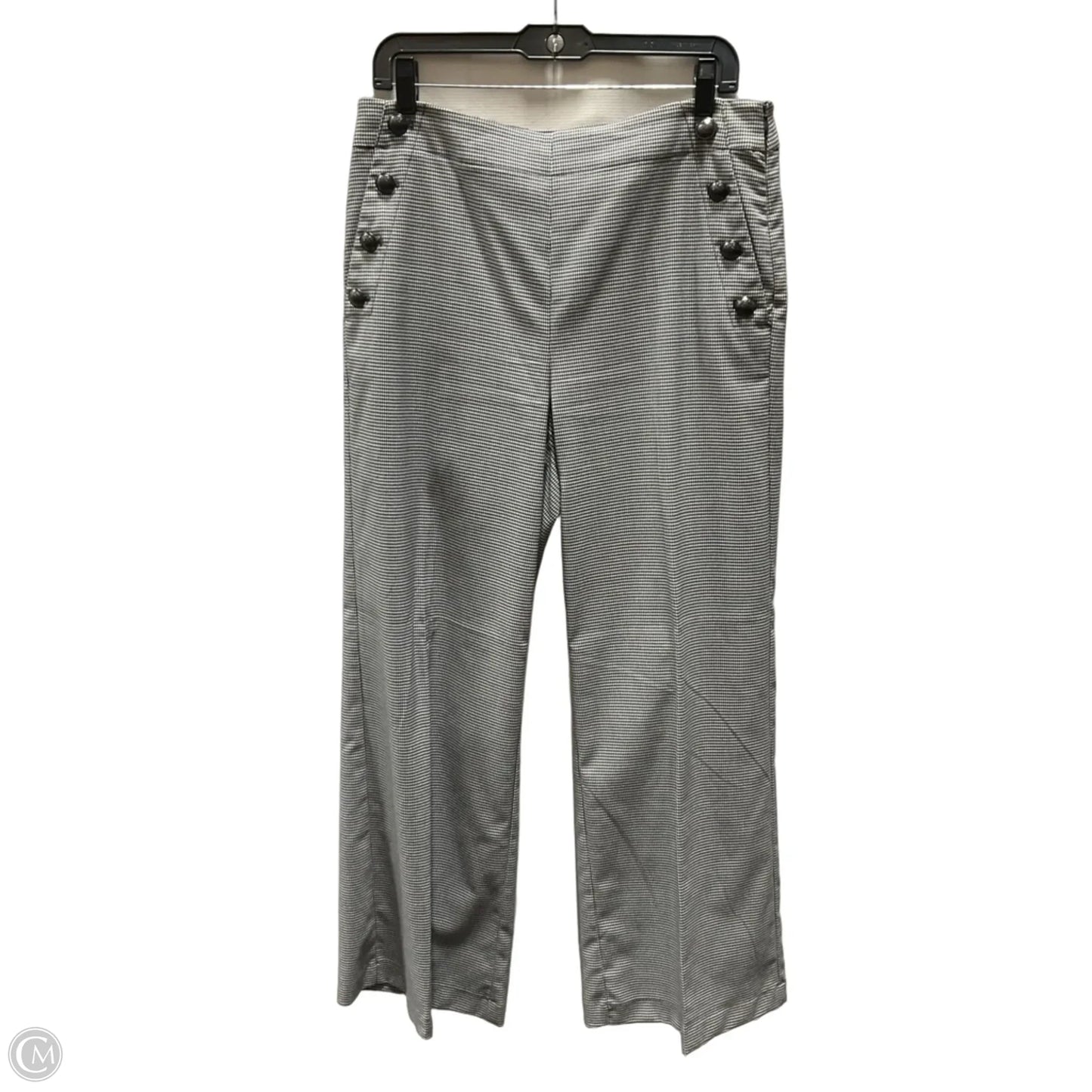Pants Dress By Loft In Black & Cream, Size: 8
