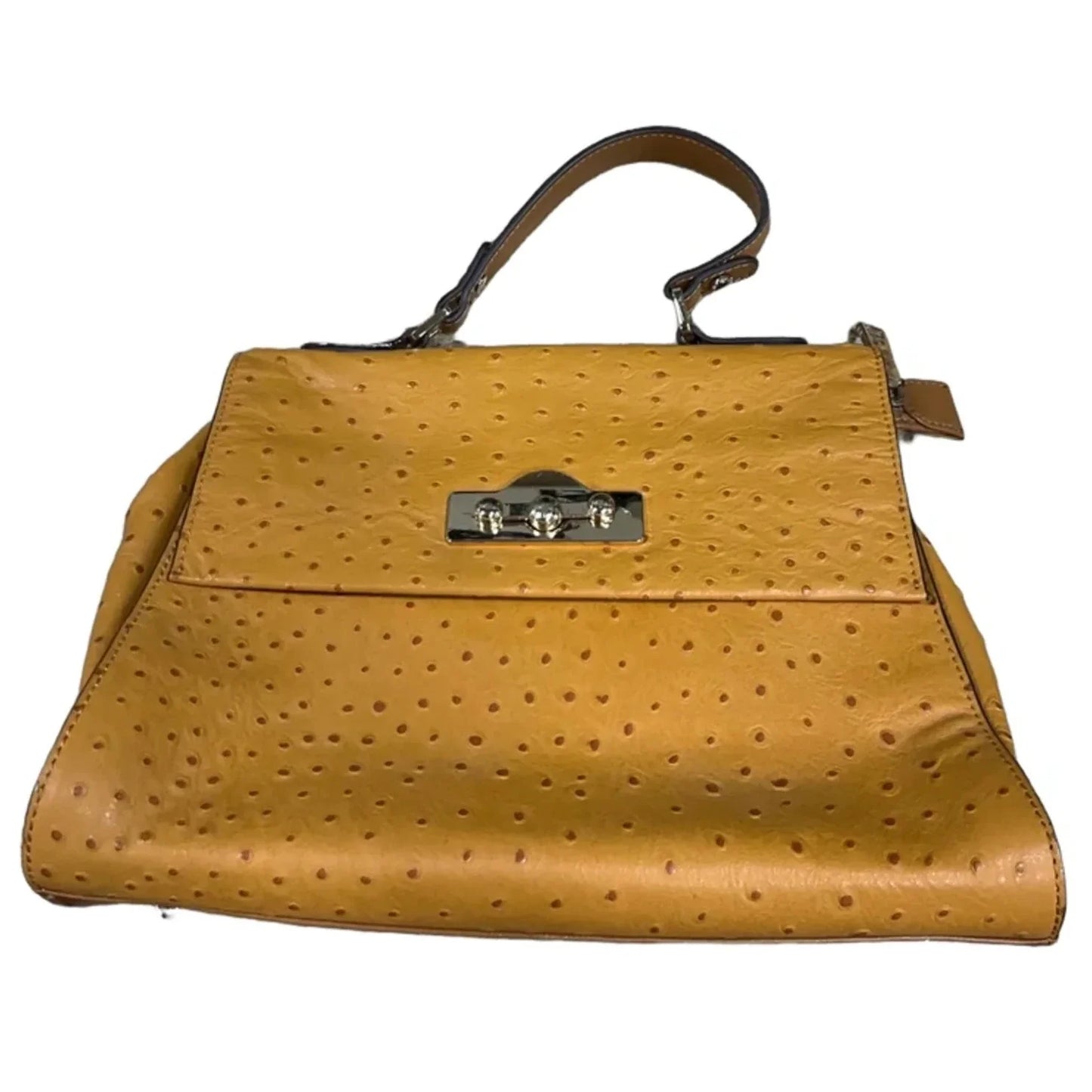Handbag Leather By Cma, Size: Large