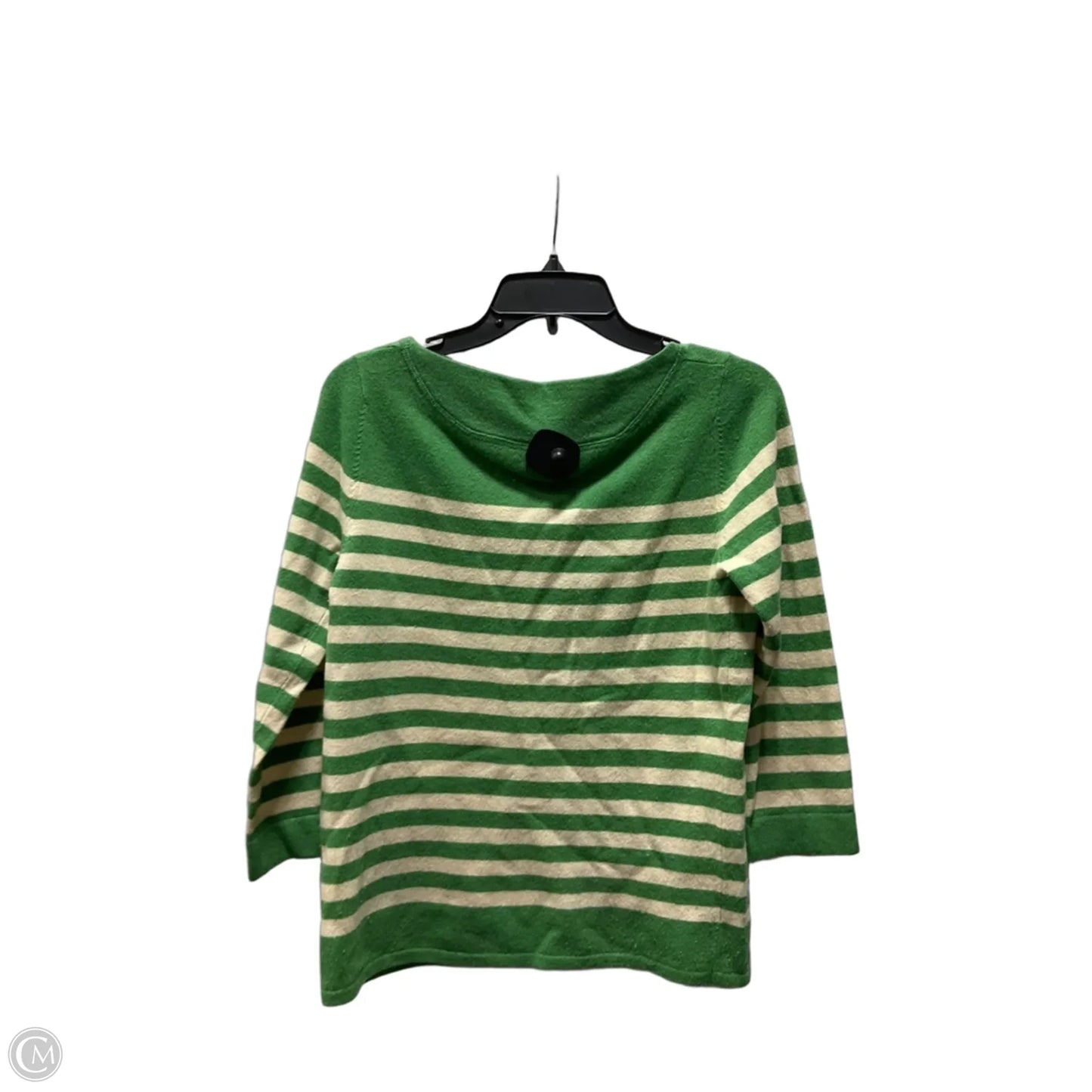 Sweater By J. Crew In Green & White, Size: M