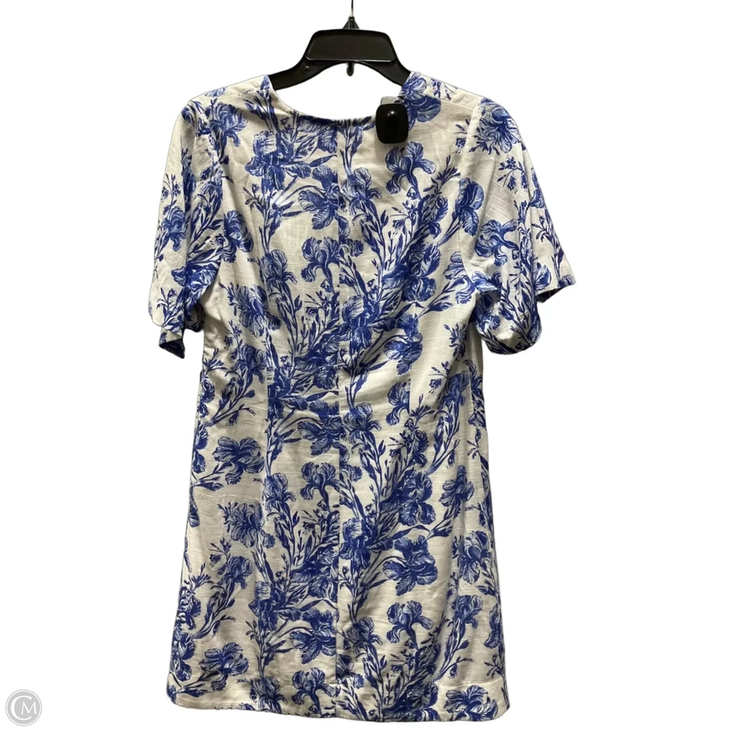 Dress Casual Midi By Porridge In Blue & Cream, Size: S