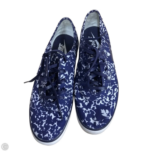 Shoes Athletic By Nike In Blue & White, Size: 9