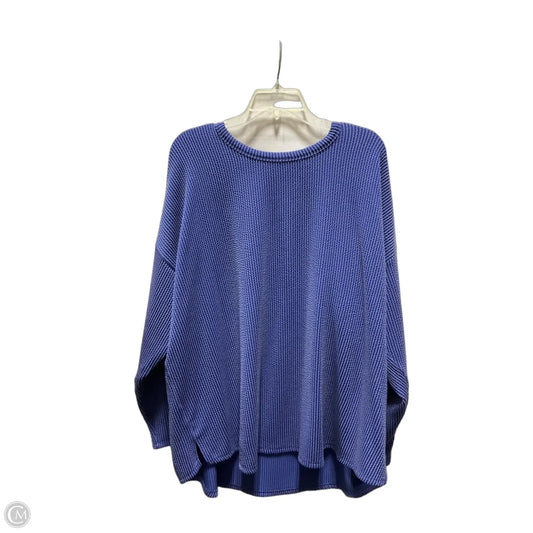 Top Long Sleeve By Maurices In Blue, Size: 2x