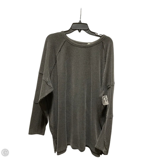 Top Long Sleeve By Maurices In Grey, Size: 3x