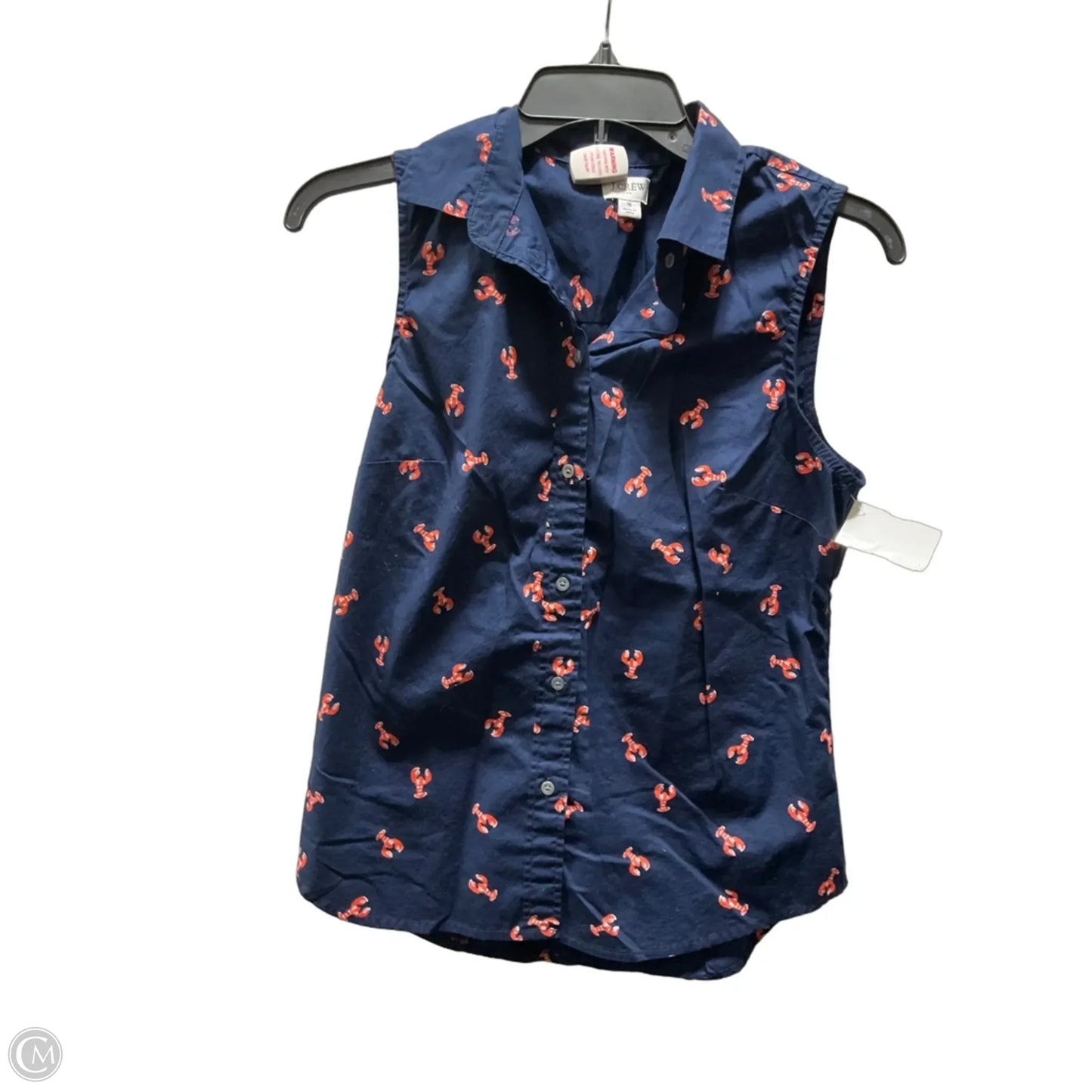 Blouse Sleeveless By J. Crew In Blue, Size: S
