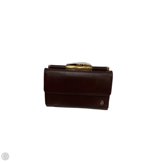 Wallet Leather By Etienne Aigner, Size: Medium