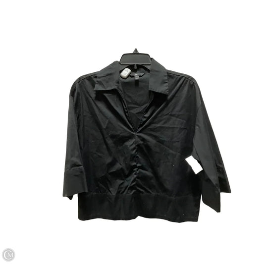 Top 3/4 Sleeve By Banana Republic In Black, Size: Xs