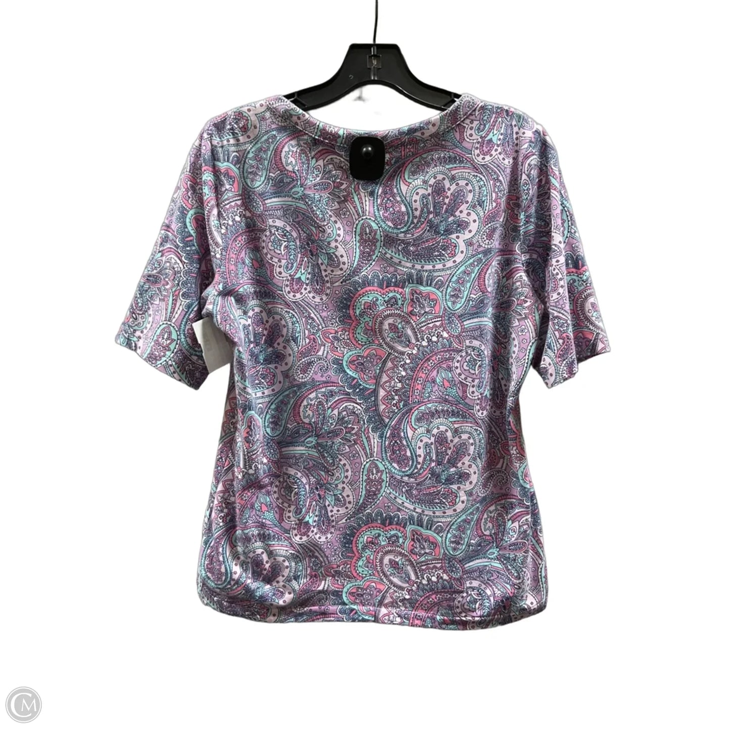 Top Short Sleeve By Talbots In Purple, Size: M