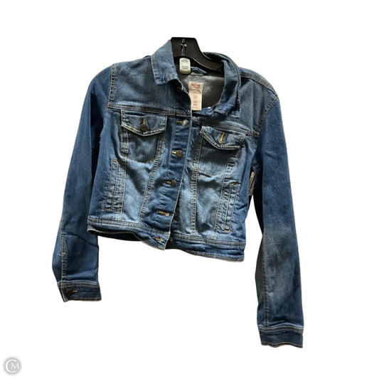 Jacket Denim By Mossimo In Blue, Size: M
