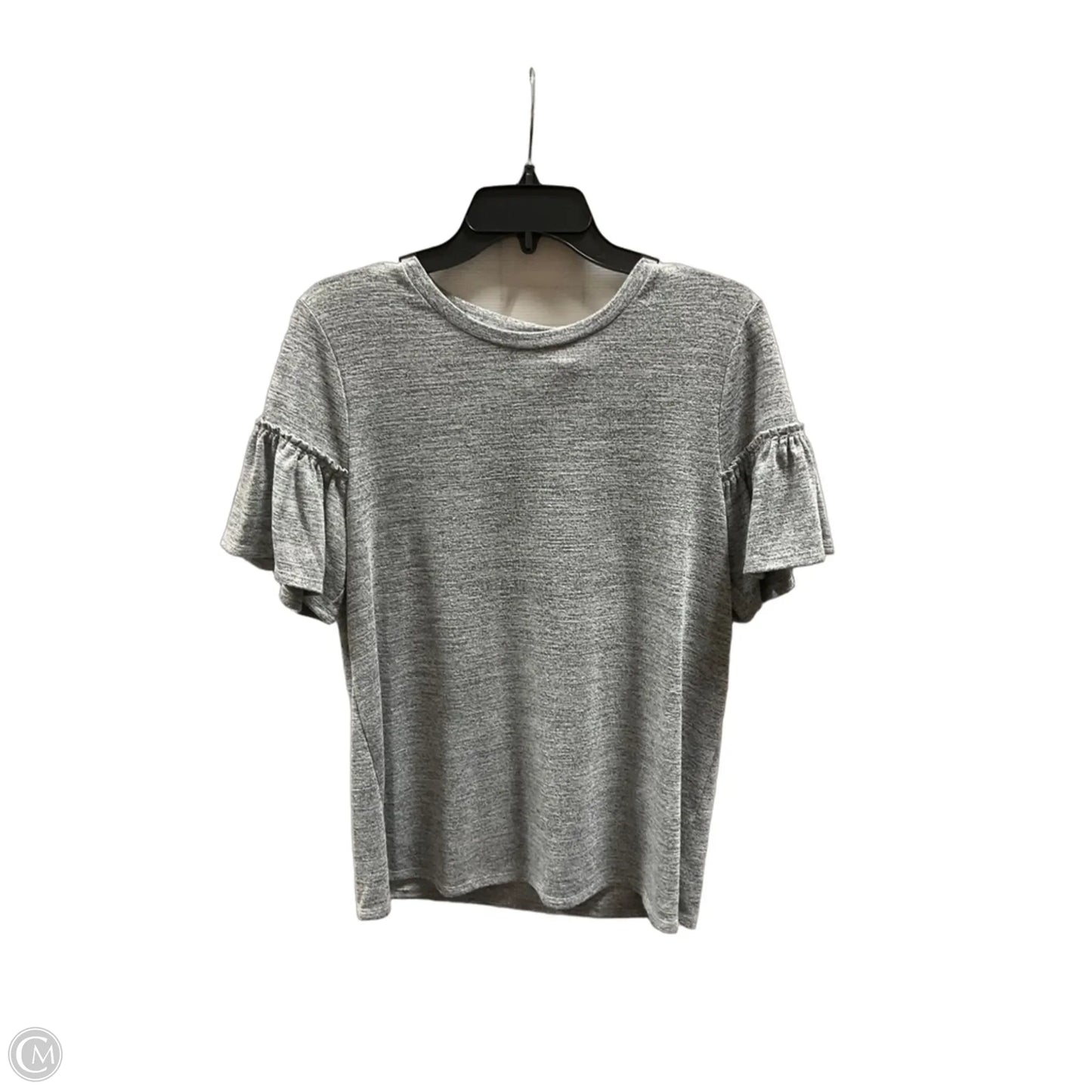 Top Short Sleeve By Banana Republic In Grey, Size: M