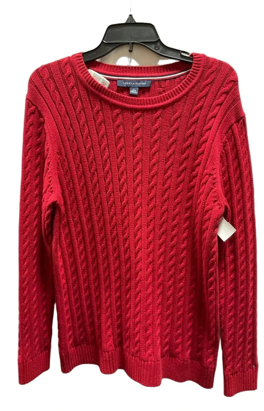 Sweater By Tommy Hilfiger In Red, Size: Xl