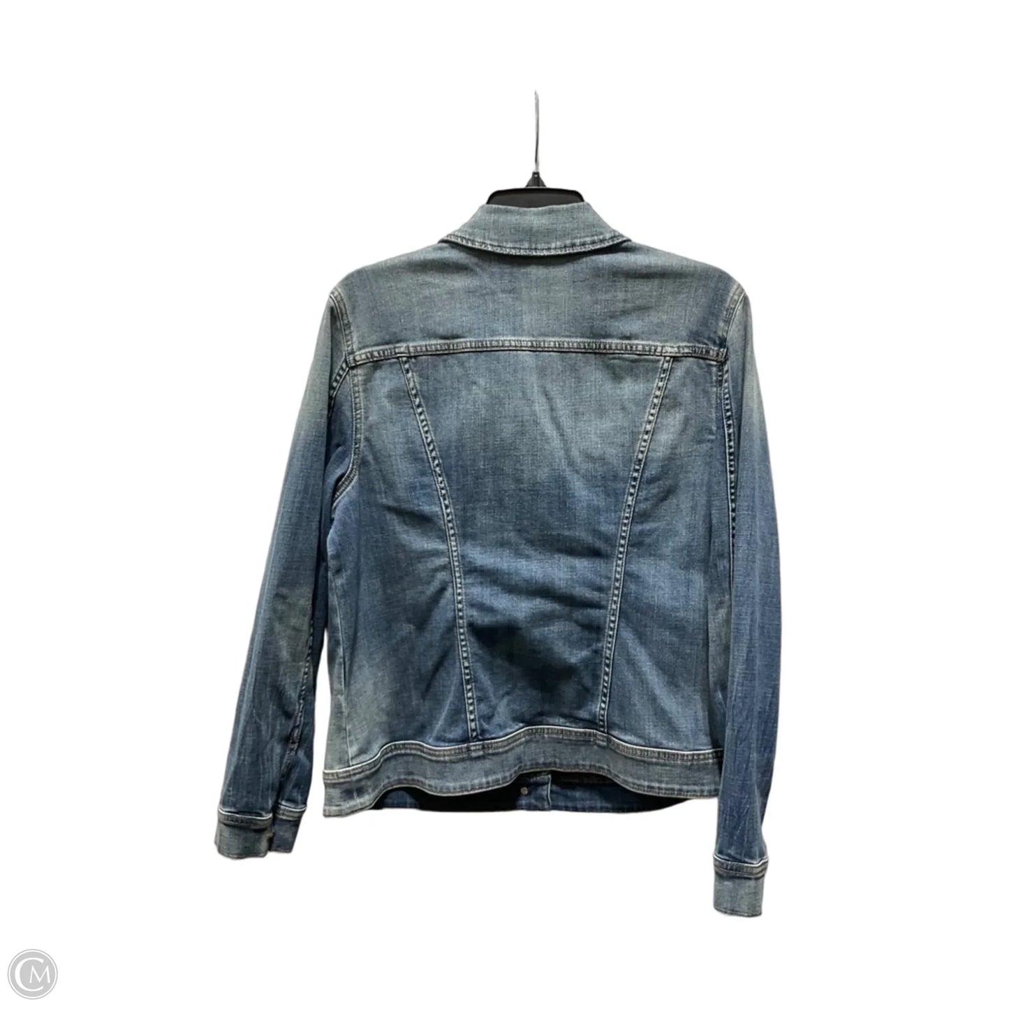 Jacket Denim By Chicos In Blue, Size: L