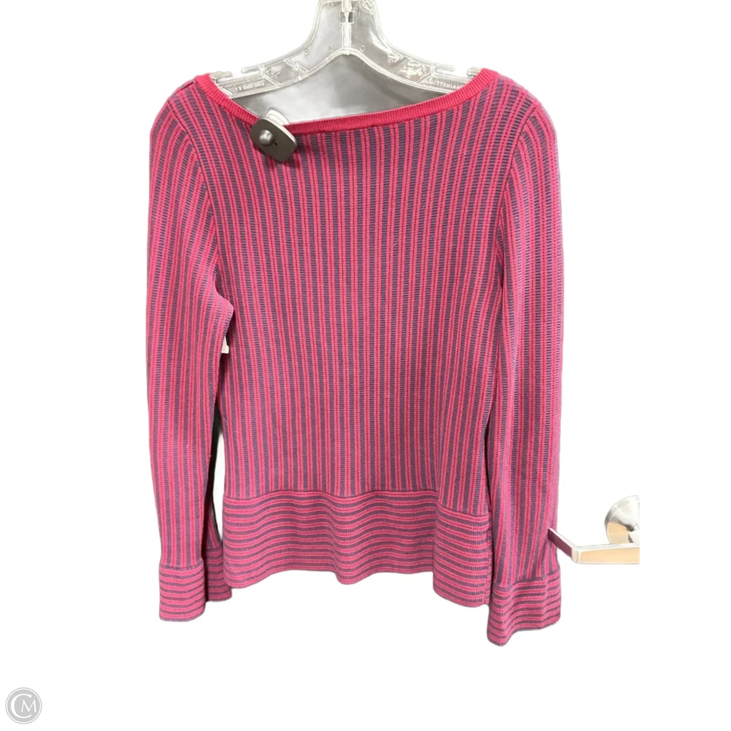 Top Long Sleeve By Ann Taylor In Striped Pattern, Size: S