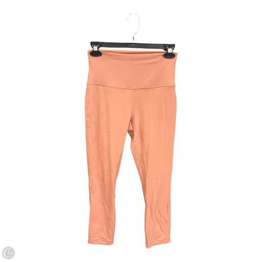 Athletic Capris By Lululemon In Peach, Size: 6