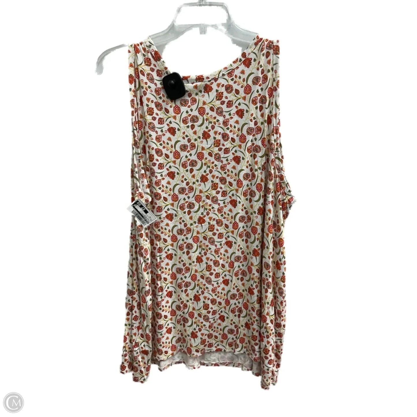 Top Sleeveless By Old Navy In Floral Print, Size: 2x