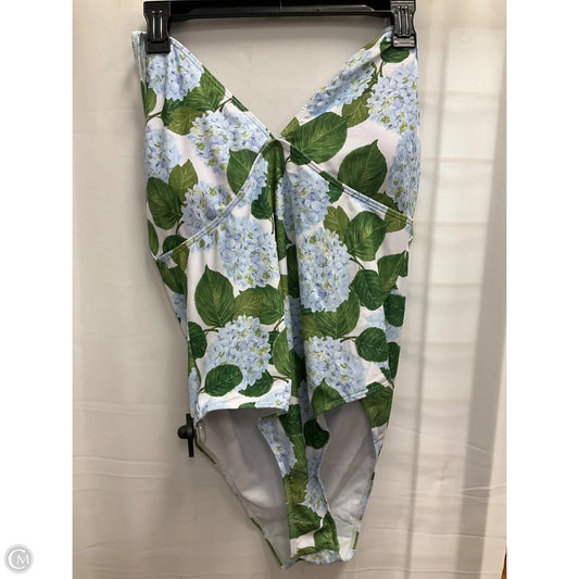 Swimsuit By Clothes Mentor In Floral Print, Size: L