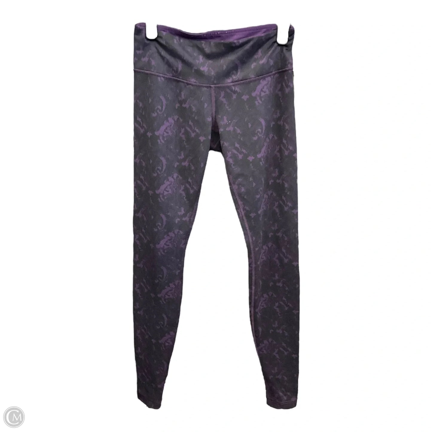 Athletic Leggings By Lululemon In Black & Purple, Size: 6
