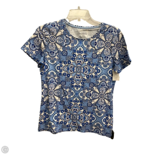 Top Short Sleeve Basic By Talbots In Blue, Size: Petite   S