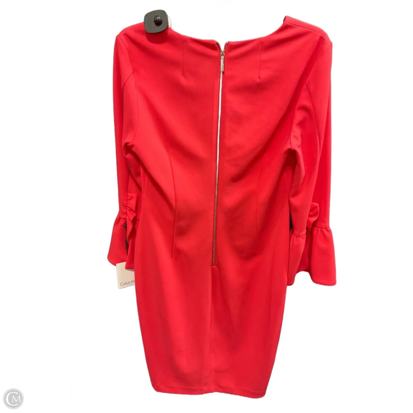 Dress Work By Calvin Klein In Coral, Size: 8