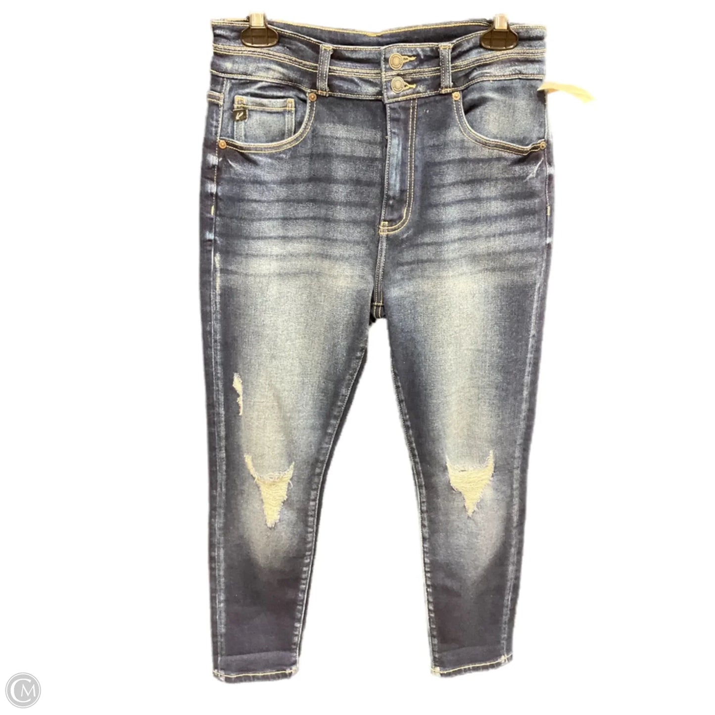 Jeans Skinny By Kancan In Blue Denim, Size: 10