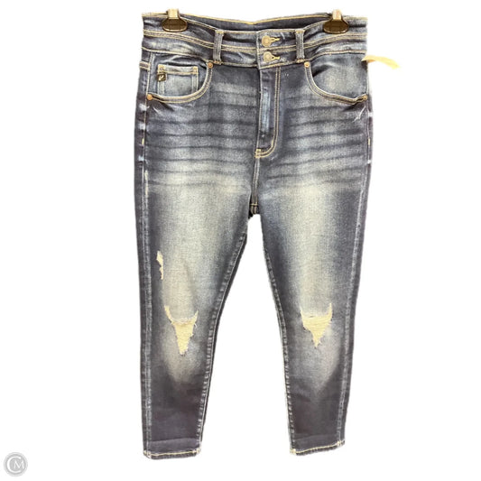 Jeans Skinny By Kancan In Blue Denim, Size: 10
