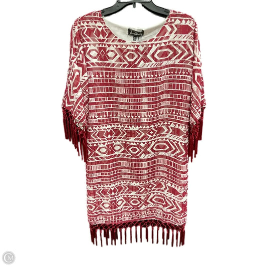 Dress Casual Midi By Sam Edelman In Red & White, Size: M