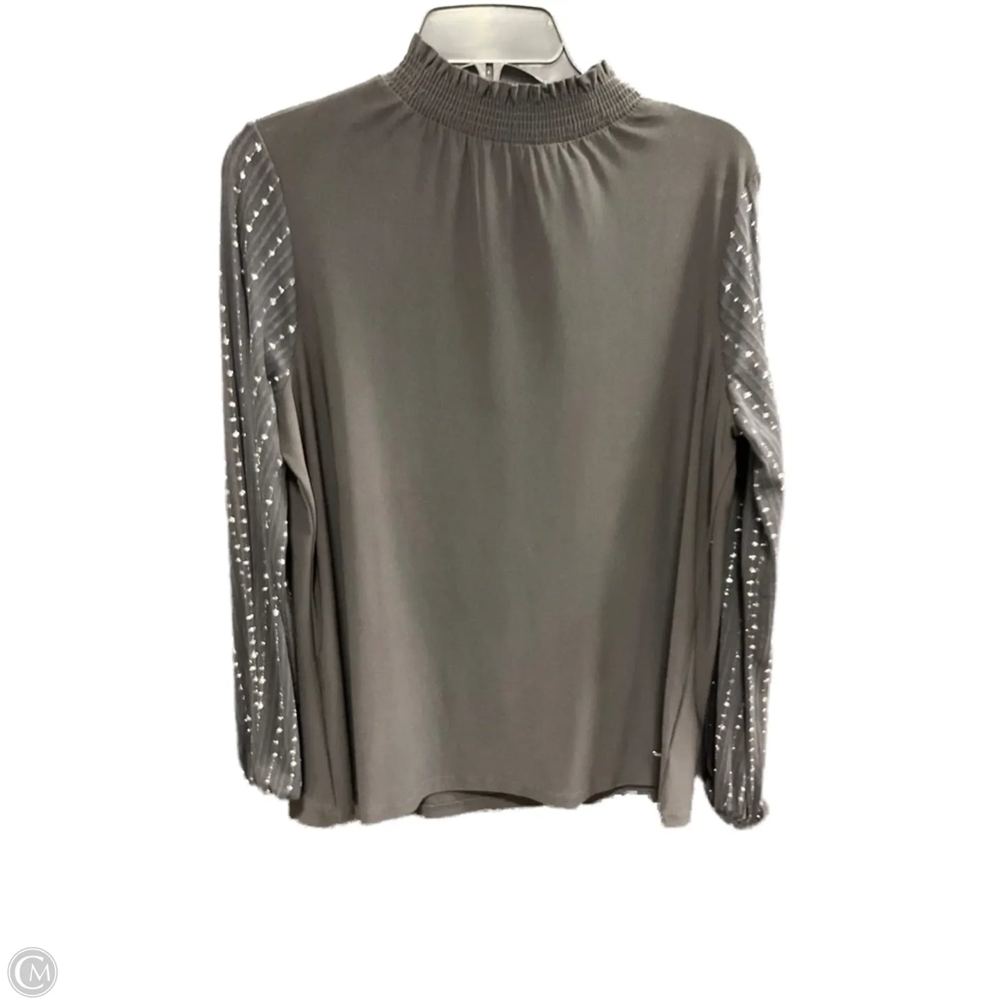 Top Long Sleeve By Anne Klein In Black, Size: L