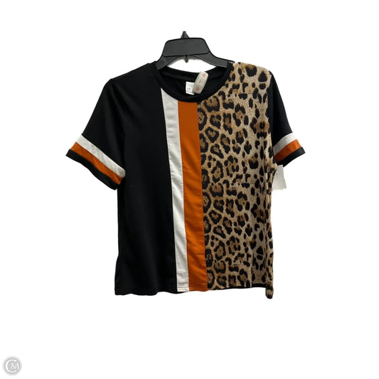 Top Short Sleeve Basic By Clothes Mentor In Multi-colored, Size: M