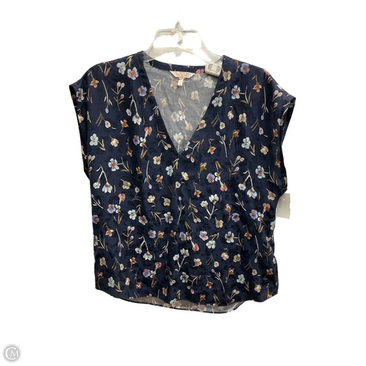 Top Sleeveless By Rebecca Taylor In Floral Print, Size: S