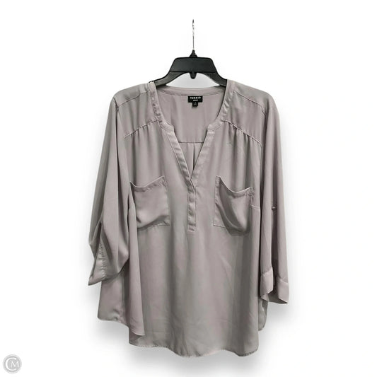 Blouse 3/4 Sleeve By Torrid In Purple, Size: 3x