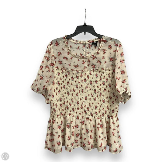 Blouse Short Sleeve By Torrid In Floral Print, Size: 3x