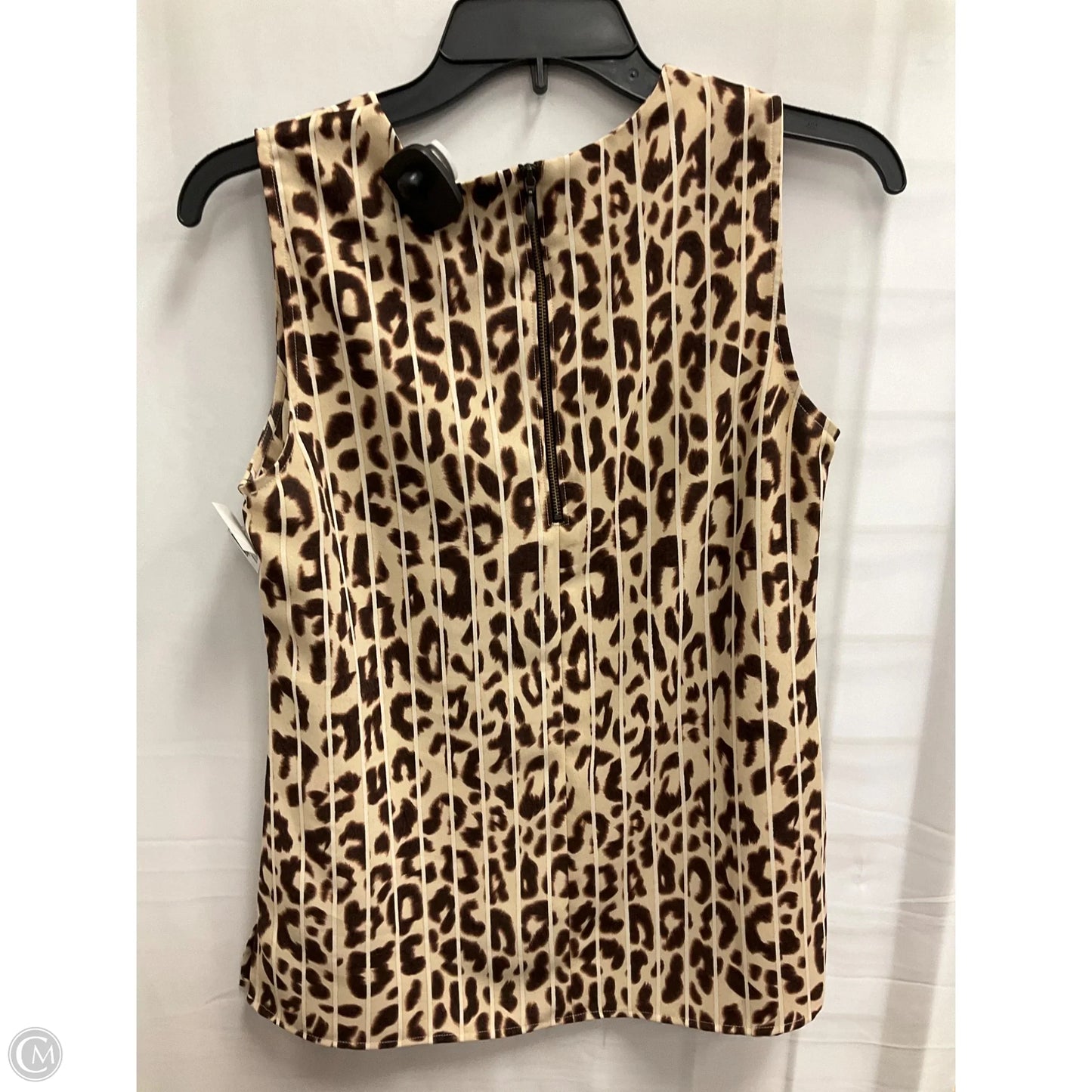 Blouse Sleeveless By Cabi In Animal Print, Size: Xs