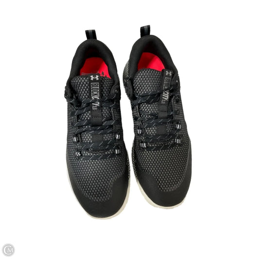Shoes Athletic By Under Armour In Black & White, Size: 10.5