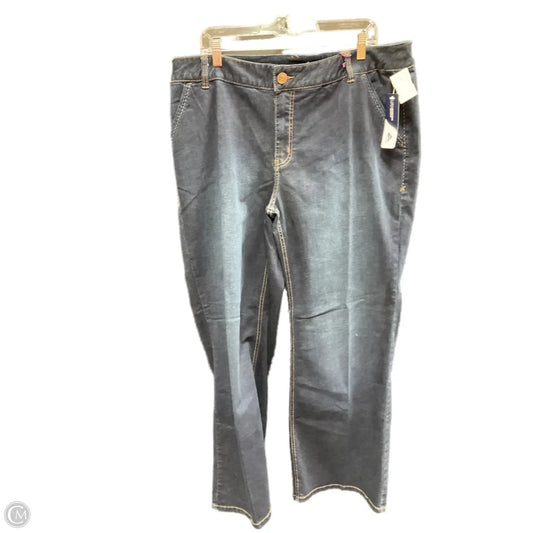 Jeans Wide Leg By Lane Bryant In Blue Denim, Size: 22