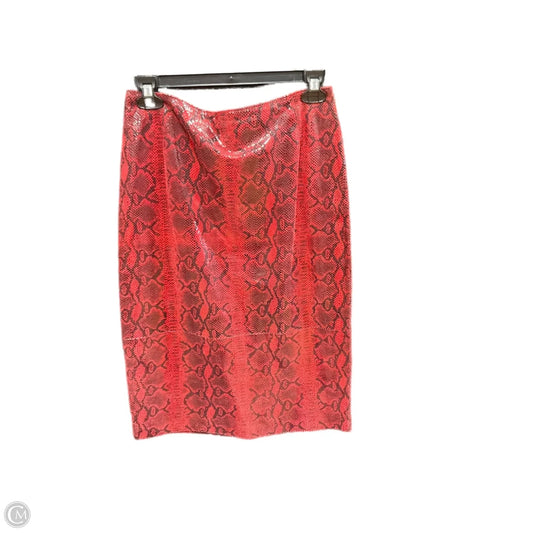 Skirt Midi By Anne Klein In Red, Size: S