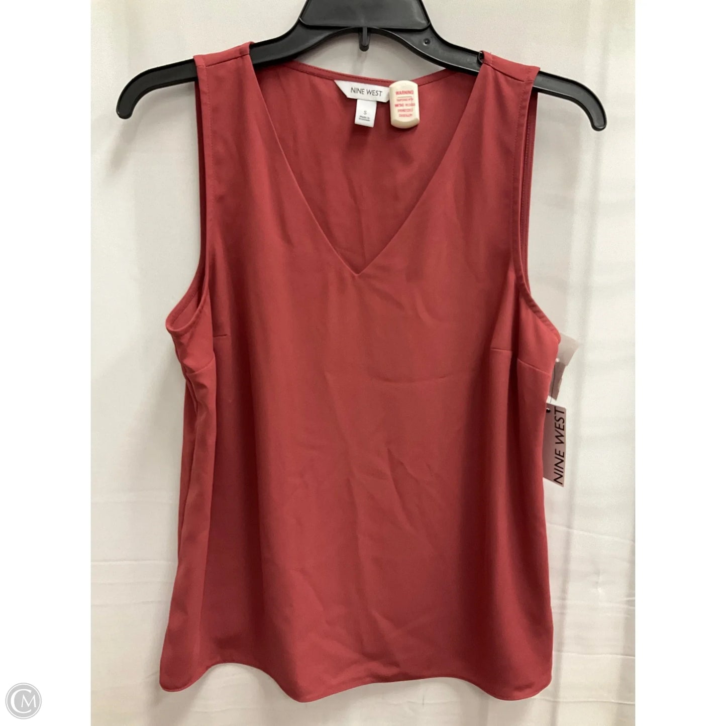 Blouse Sleeveless By Nine West In Pink, Size: S