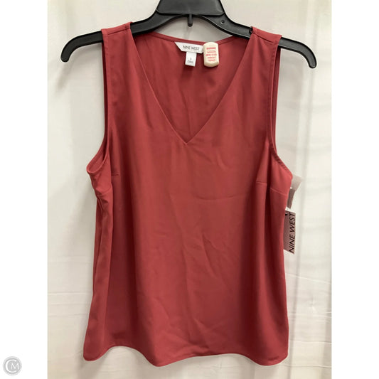 Blouse Sleeveless By Nine West In Pink, Size: S